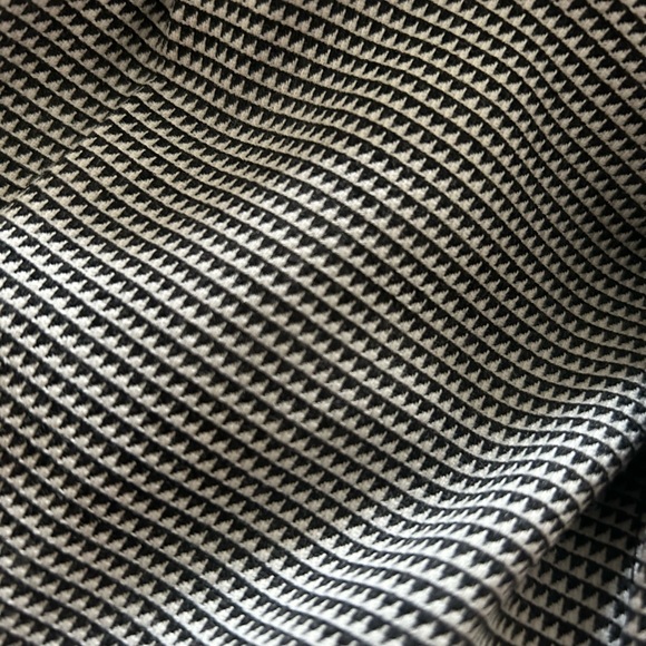 Club Monaco Black White Microcheck Wide Leg Dress Pants Fall Winter Size 2 - Picture 6 of 8